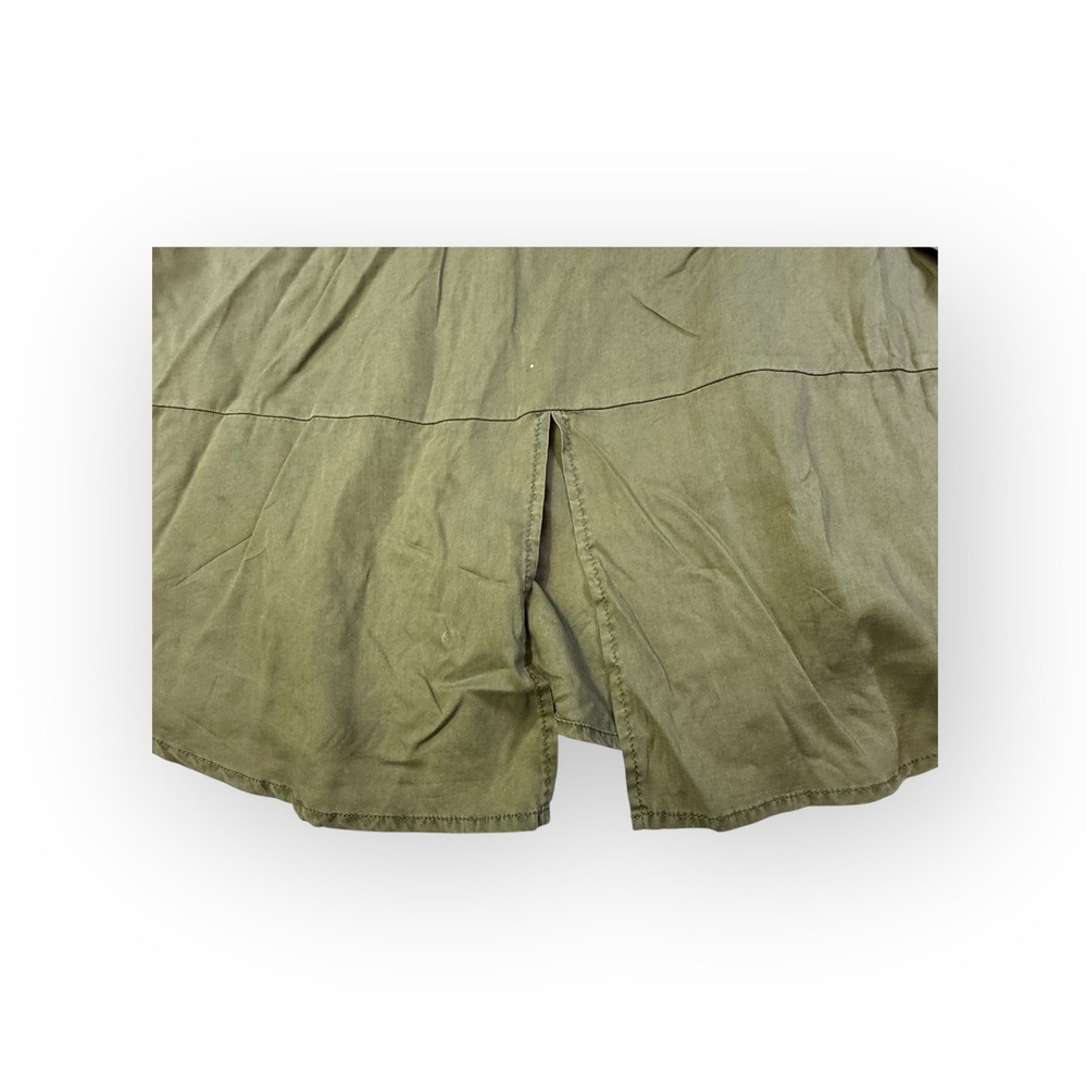 Sanctuary Olive Green Tencel Utility Shirt Button Down Long Sleeve Size‎ Small - Picture 8 of 8